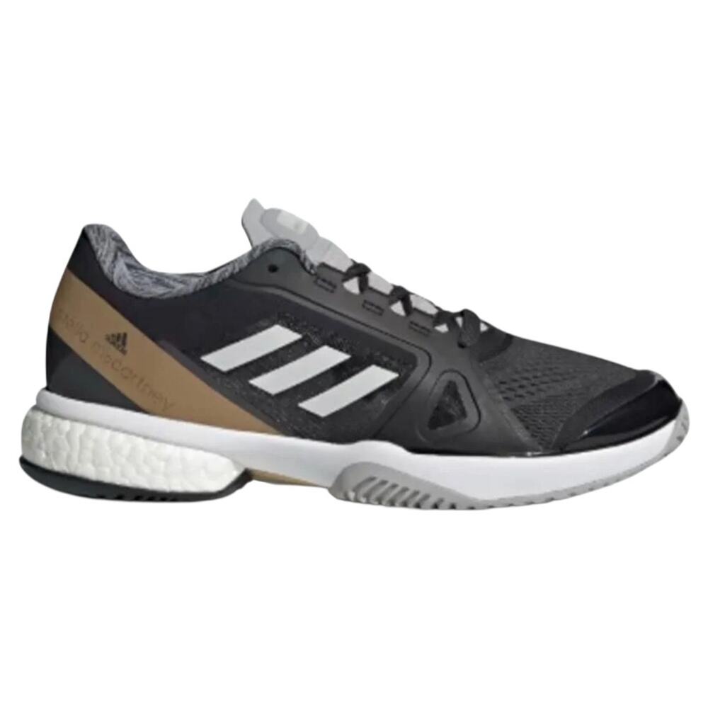 Adidas Stella Mccartney Barricade Boost Tennis Shoes Carbon White Gold 6.5